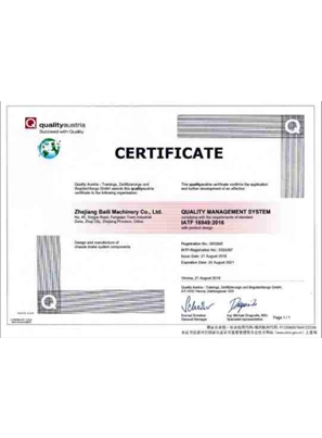 tkl certificate of iatf