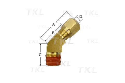 45°Male Elbow