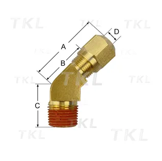 45°Male Elbow