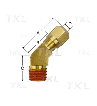 45°Male Elbow