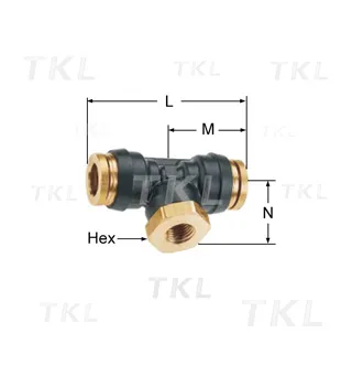 Female Branch Tee Swivel