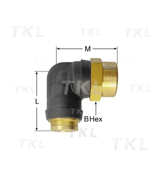 Female Elbow Swivel 90°