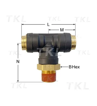 Male Branch Tee Swivel
