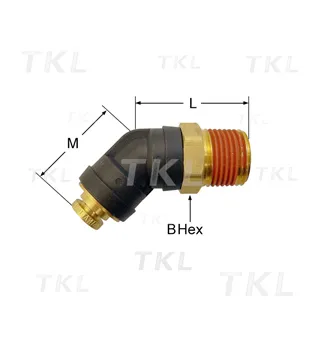 Male Elbow Swivel 45°