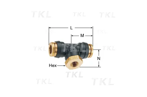 Female Branch Tee Swivel