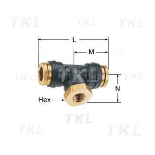 Female Branch Tee Swivel