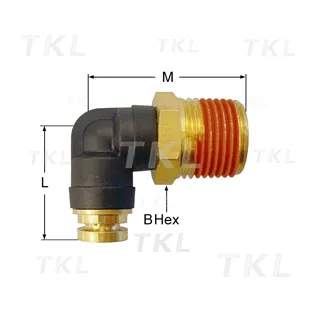 Male Elbow Swivel 90°