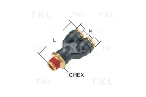 Union Y Male Connector