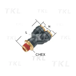 Union Y Male Connector